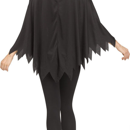 Glitter Skeleton Ponchos- gold back view