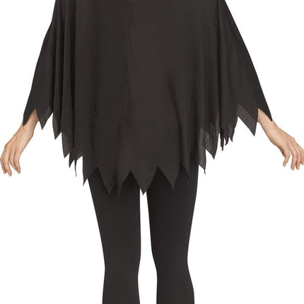 Glitter Skeleton Ponchos- rose gold back view