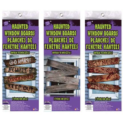 Haunted Window Boards- packaging