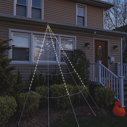 Super Light Up Yard Web- on house