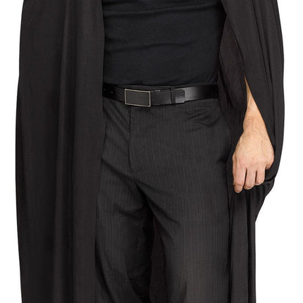 68" Hooded Capes- black, worn by male model