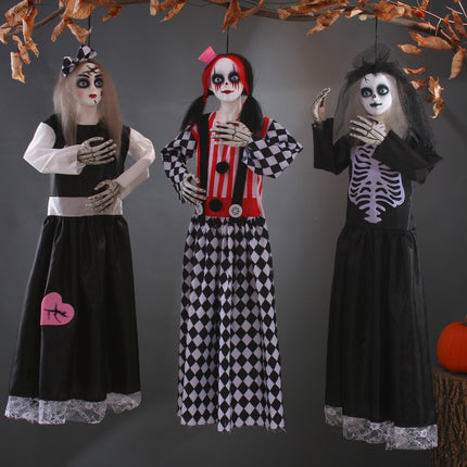 36" Creepy Girls Hanging Props