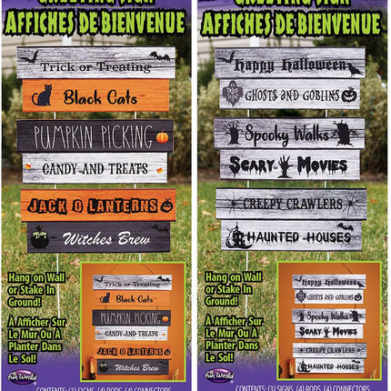 Halloween Greeting Signs