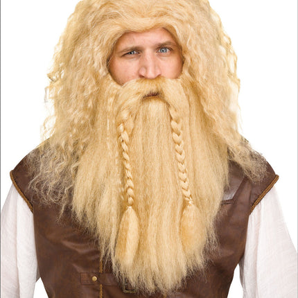Viking Wig & Beard Set- blonde