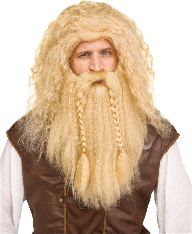 Viking Wig & Beard Set- blonde