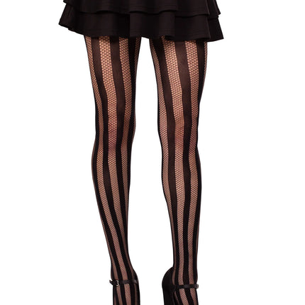 Black Net & Opaque Tights