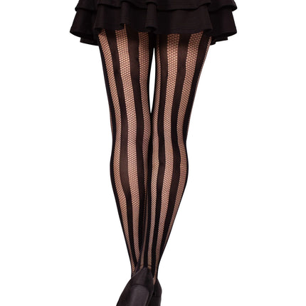 Black Net & Opaque Tights