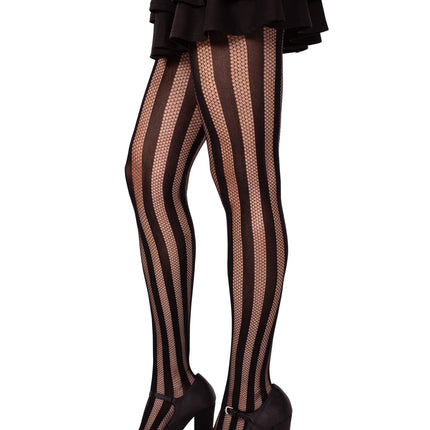 Black Net & Opaque Tights