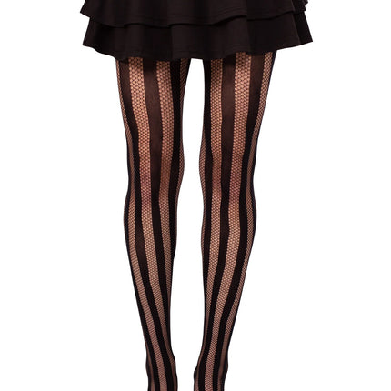 Black Net & Opaque Tights