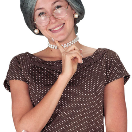 Grey Granny Wig