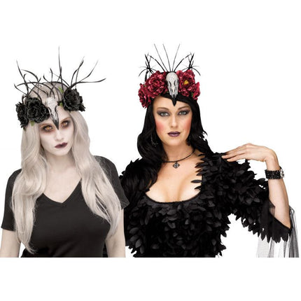 Raven Mistress Floral Headbands