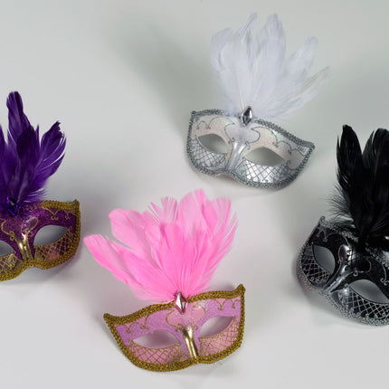 Carnival Masks with Feathers