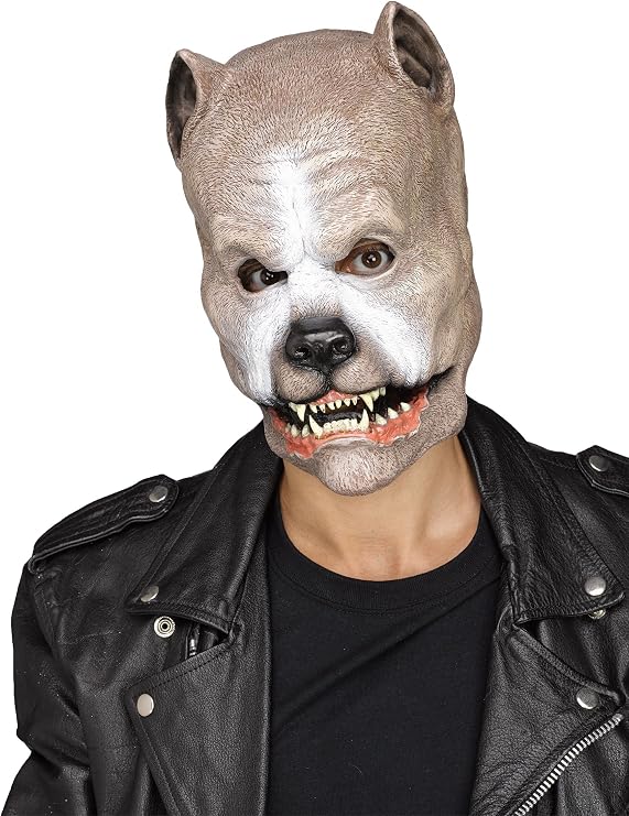 Brown Pit Bull Mask ~