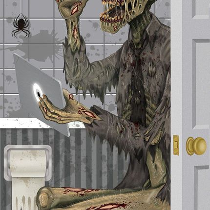 Creepy Look Door Covers- zombie toilet