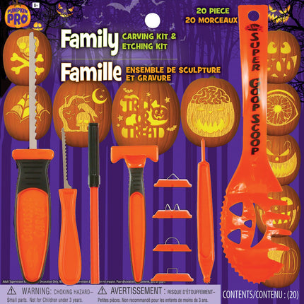 Family Pumpkin Carving & Etching Set