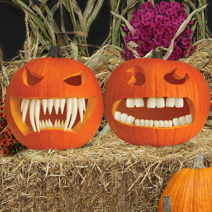 Glow in the Dark Pumpkin Teeth- in pumpkin