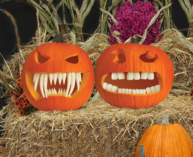 Glow in the Dark Pumpkin Teeth- in pumpkin