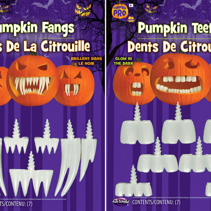 Glow in the Dark Pumpkin Teeth