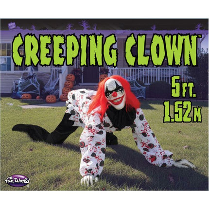Fun World 5' Creeping Clown Prop