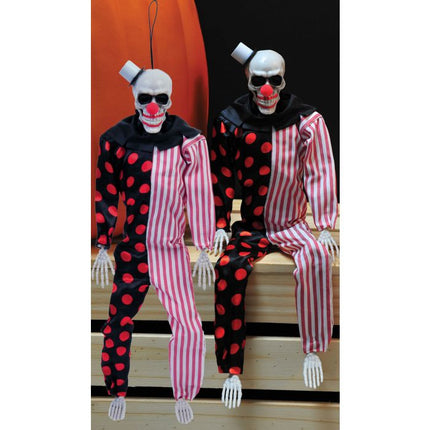 Fun World 14" Posable Skeleton Clown Decor
