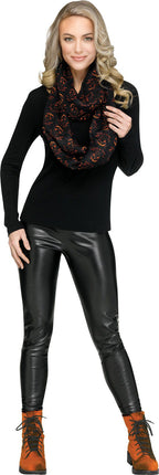 Spooky Infinity Scarves- pumpkin