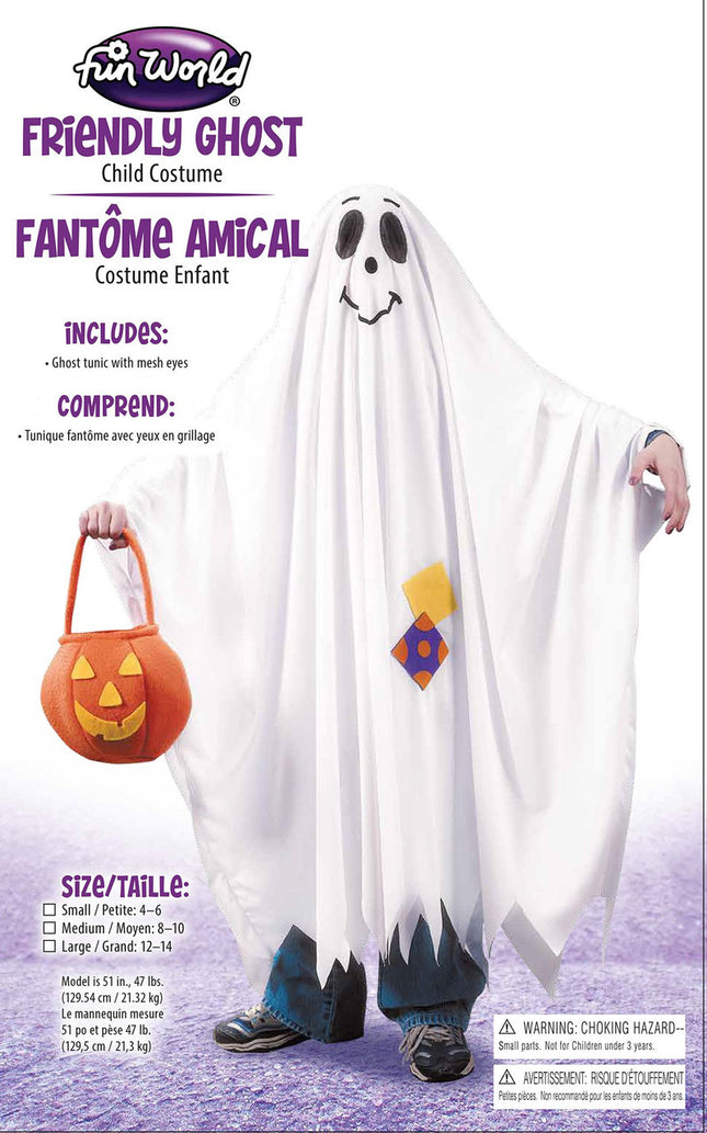 Friendly Ghost Child Costume- packaging