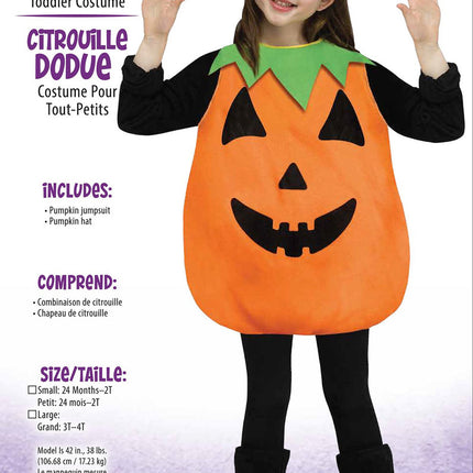 Plump Pumpkin Toddler Costume- package
