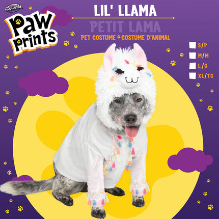 Li’l Llama Pet Costume- packaging