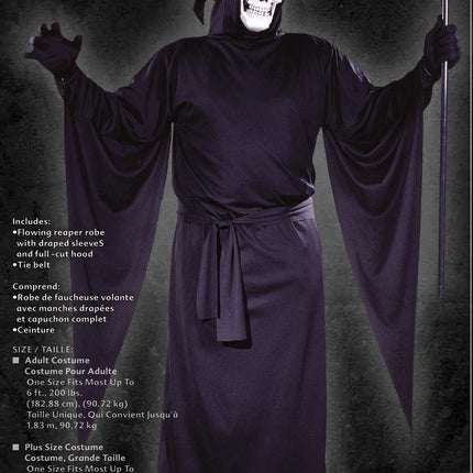 Adult Grim Reaper Robe- packaging