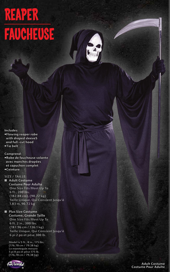 Adult Grim Reaper Robe- packaging