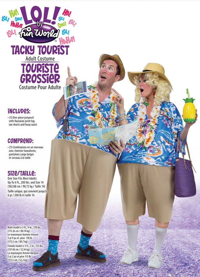 Tacky Tourist Costume- package
