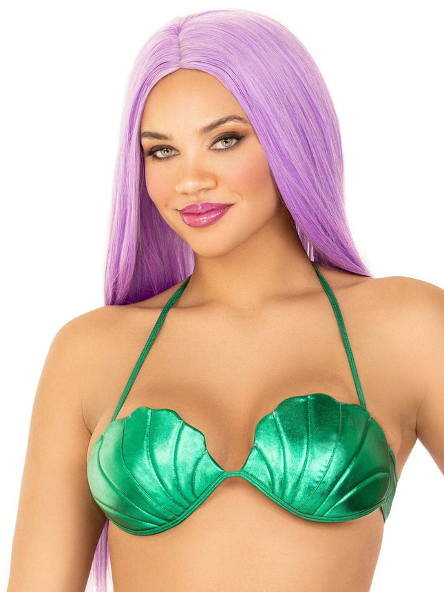 Mermaid Shell Bra Top- front view