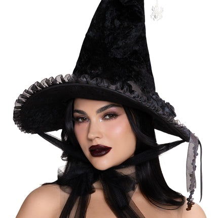 Leg Avenue Dark Lolita Velvet Witch Hat