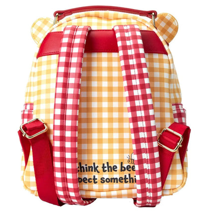 Winnie The Pooh Gingham Mini Backpack- back view