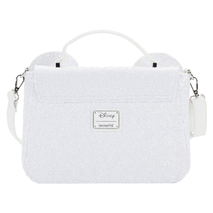 Minnie Mouse Sequin Wedding Crossbody Bag- back view