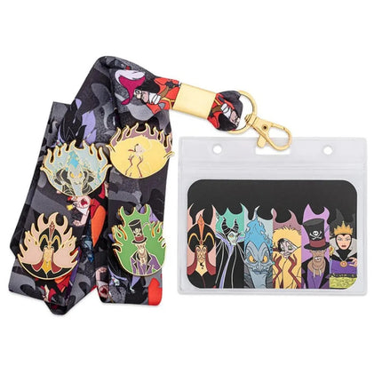 Disney Villains Lanyard With Enamel Pins