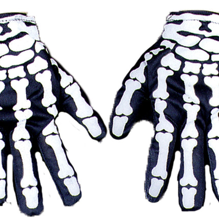 Adult Skelton Print nylon gloves