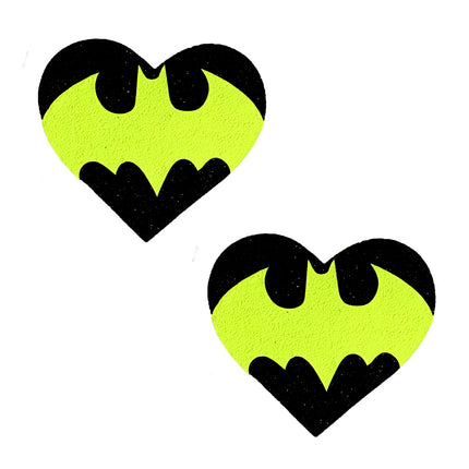 Pasties Batman Black Glitter