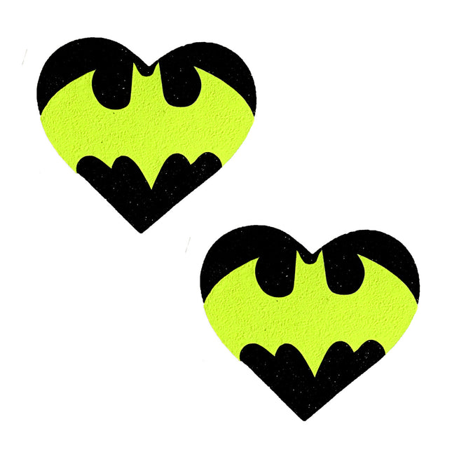 Pasties Batman Black Glitter