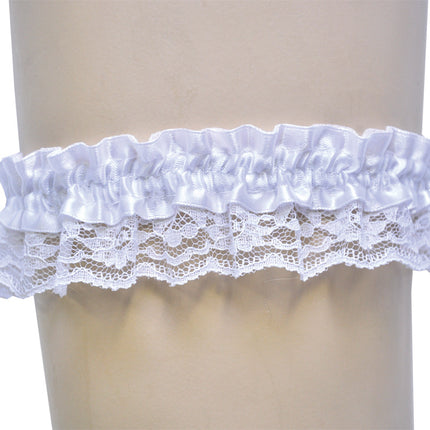 GARTER LACE WHITE SINGLE