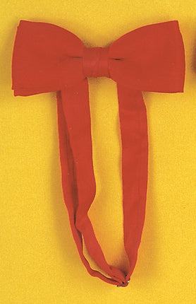 BOW TIE SATIN BAND RED