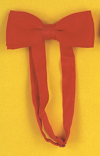 BOW TIE SATIN BAND RED