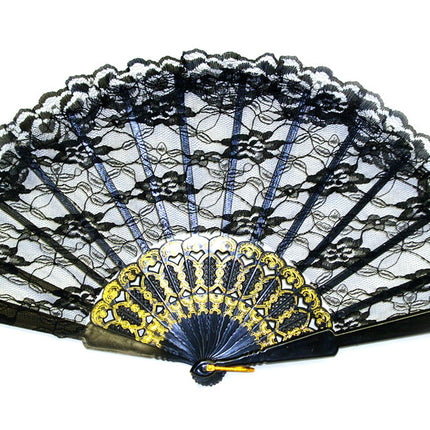 FAN BLACK LACE