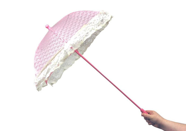 PARASOL LACE RUFFLE PINK