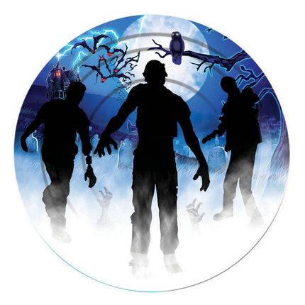 ZOMBIE PARTY PLATE 9IN 8 PCS 