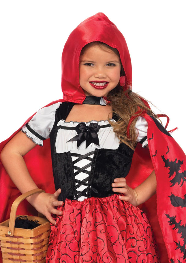 Girl's Storybook Red Riding Hood Costume- front view