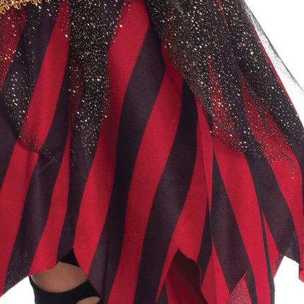 Girl's Caribbean Pirate Costume- skirt, close up