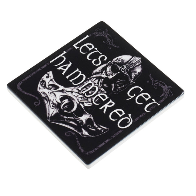 Let's Get Hammered Coaster- flat view