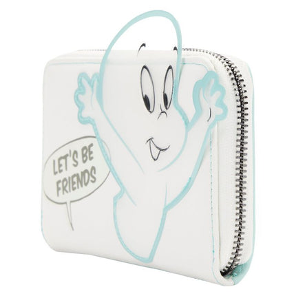 Casper The Friendly Ghost "Let's Be Friends" Glow in The Dark Wallet- side view