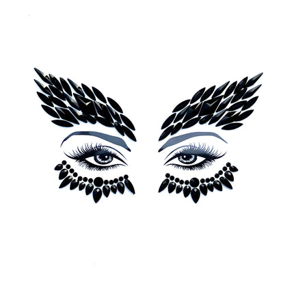 Face Crystals Night Hawk BLK